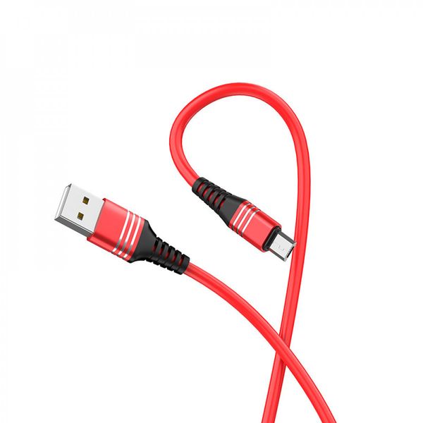 Data Cable Hoco U46 Tricyclic silicone Micro 13878 фото