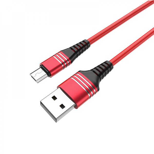 Data Cable Hoco U46 Tricyclic silicone Micro 13878 фото