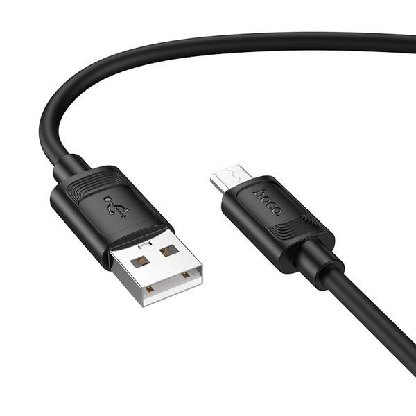 Data Cable Hoco X122 Benefit silicone Micro 2.4A 1m Черный 61613 фото