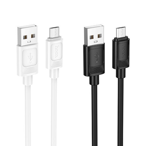 Data Cable Hoco X122 Benefit silicone Micro 2.4A 1m Черный 61613 фото