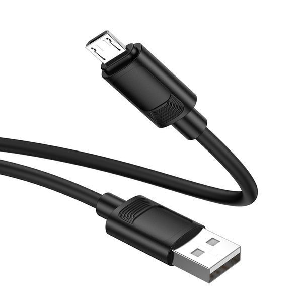 Data Cable Hoco X122 Benefit silicone Micro 2.4A 1m Черный 61613 фото