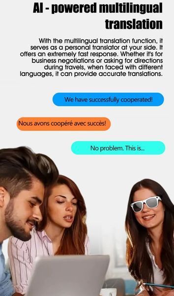 Смарт-очки Smart AI Glasses xKoen Pro 2/4Гб с фото и видеосъемкой HD-камера + 2 комплекта дополнительных линз 66474 фото