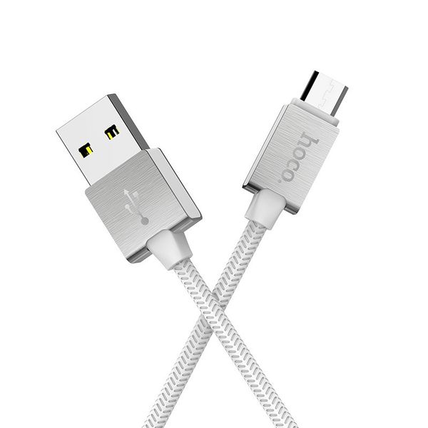 Кабель USB Hoco U49 Refined Steel Micro 16033 фото