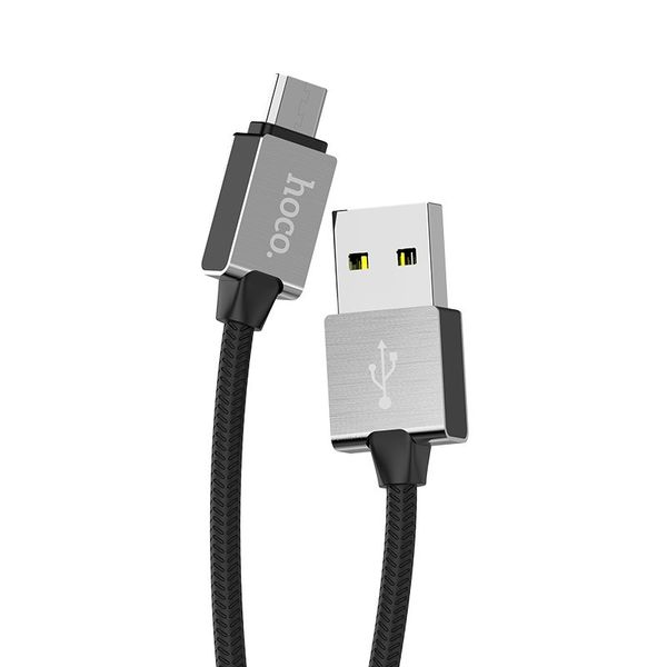 Кабель USB Hoco U49 Refined Steel Micro 16033 фото