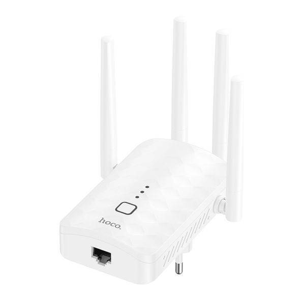 Усилитель сигнала Wi-Fi ретранслятор Hoco HI35 WiFi4 (Скорость сигнала: 2.4GHz: 300Mbps) 60691 фото