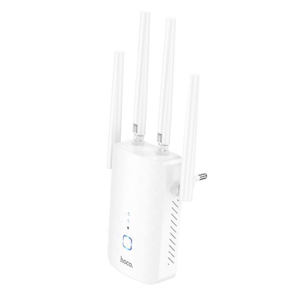 Усилитель сигнала Wi-Fi ретранслятор Hoco HI35 WiFi4 (Скорость сигнала: 2.4GHz: 300Mbps) 60691 фото
