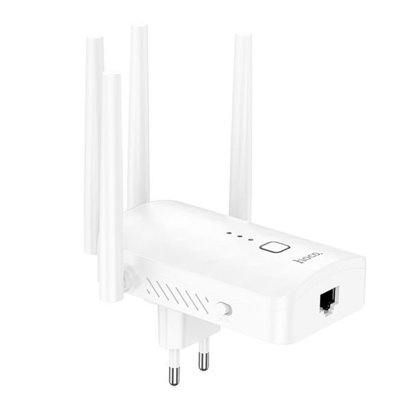 Усилитель сигнала Wi-Fi ретранслятор Hoco HI35 WiFi4 (Скорость сигнала: 2.4GHz: 300Mbps) 60691 фото