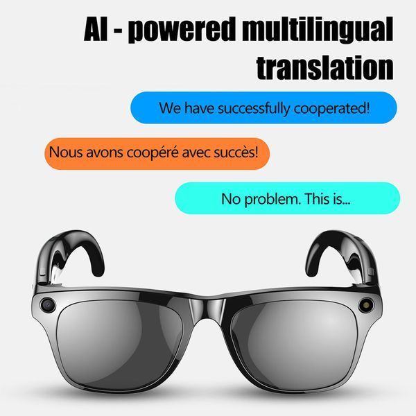 Смарт-очки Smart AI Glasses xKoen Pro 2/4Гб с фото и видеосъемкой HD-камера + 2 комплекта дополнительных линз 66474 фото