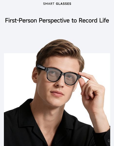Смарт-окуляри Smart AI Glasses M89S з фото та відеозйомкою 8MP-камера + 2 комплекта додаткових лінз 66475 фото