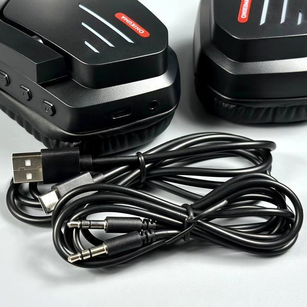 Навушники комп'ютерні Onikuma B60 Gaming з мікрофоном та з 2ма режимами (Bluetooth, дротове) 58366 фото