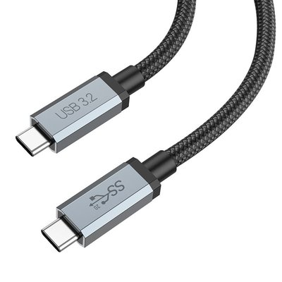 Data Cable Type-C to Type-C Hoco US06 USB3.2 20Gbps 100W HD high speed 1m Швидка зарядка 37169 фото
