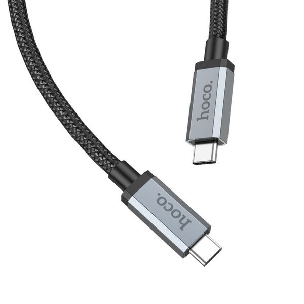 Data Cable Type-C to Type-C Hoco US06 USB3.2 20Gbps 100W HD high speed 1m Швидка зарядка 37169 фото