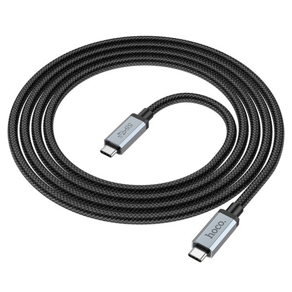 Data Cable Type-C to Type-C Hoco US06 USB3.2 20Gbps 100W HD high speed 1m Швидка зарядка 37169 фото