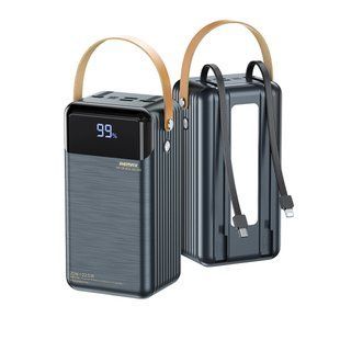 УМБ Power Bank Remax RPP-565 Lesu II Series 60000mAh PD20W+QC22.5W (with cable Type-C+Lightning) 42988-1 фото