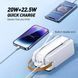 УМБ Power Bank Remax RPP-565 Lesu II Series 60000mAh PD20W+QC22.5W (with cable Type-C+Lightning) 42988-1 фото 4