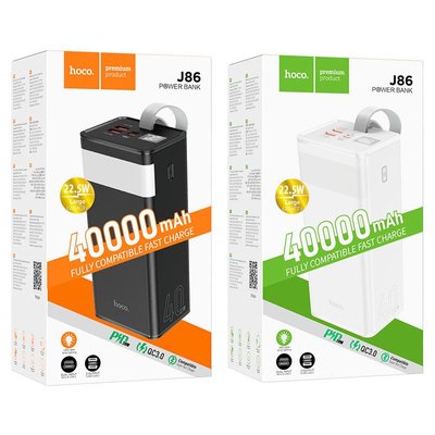 Power Bank Hoco J86 40000mAh Powermaster Micro/Type-C 18W/22.5W PD LED 32574 фото