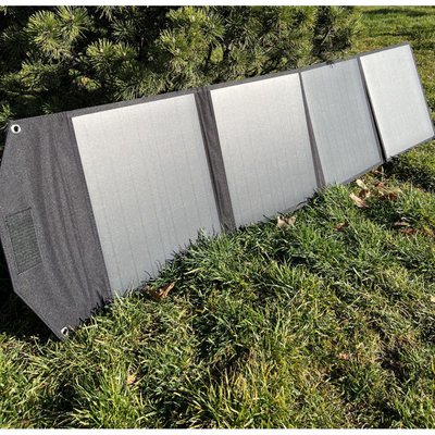 Портативна сонячна панель для заряджання гаджетів XRYG-416-4 80W 34828 фото