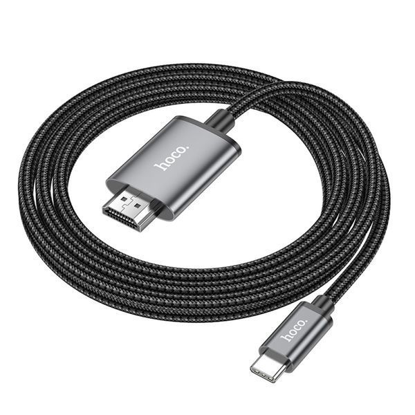 Кабель Hoco UA27 HD on-screen Type-C to HDMI 4K 30HZ 2m 47061 фото