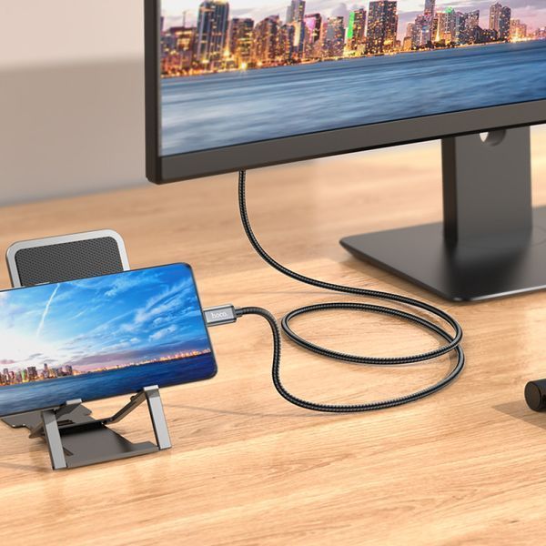 Кабель Hoco UA27 HD on-screen Type-C to HDMI 4K 30HZ 2m 47061 фото