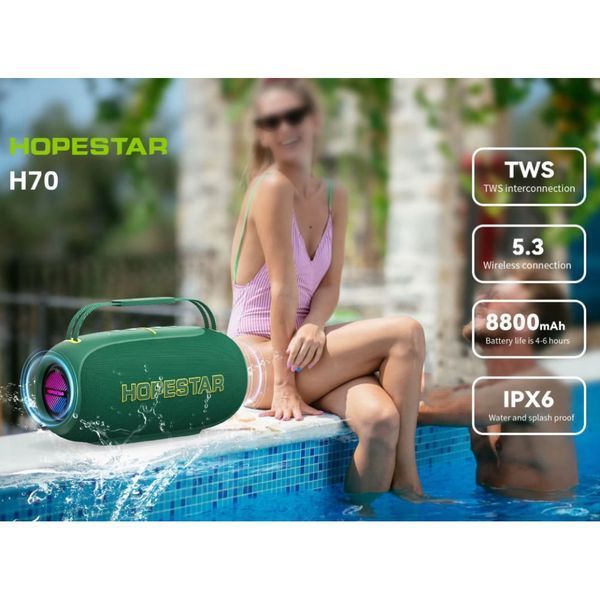 Колонка HOPESTAR H70 RGB 80W, 12000mAh 58988 фото