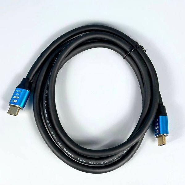 Кабель BXY HDMI to HDMI 2.0V 4K*2K 19+1 OD8.0 1.5m 60037 фото
