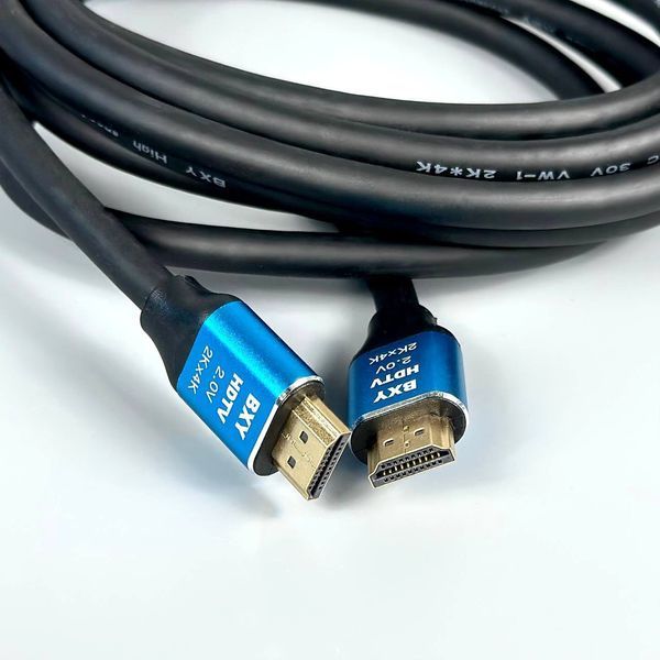 Кабель BXY HDMI to HDMI 2.0V 4K*2K 19+1 OD8.0 3m 60038 фото