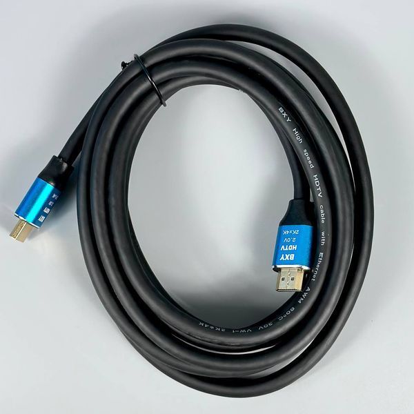 Кабель BXY HDMI to HDMI 2.0V 4K*2K 19+1 OD8.0 3m 60038 фото