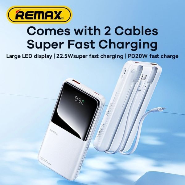УМБ Power Bank Remax RPP-679 Cynlle 10000mAh PD20W+22.5W (with cable Type-C+Lightning) 56478 фото