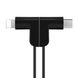 Data Cable Hoco L Shape Magnetic X12 Original Lightning + Micro ( 2in1) 9342 фото 4