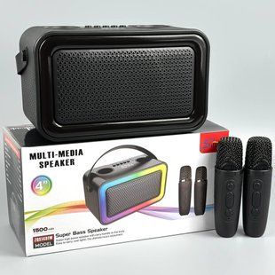 Колонка Sing-e ZQS1491W Mini RGB 10W, 1500mAh з 2ма мікрофонами (23,3*13,2*11,2 см) 60525 фото