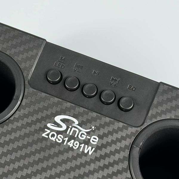 Колонка Sing-e ZQS1491W Mini RGB 10W, 1500mAh з 2ма мікрофонами (23,3*13,2*11,2 см) 60525 фото