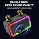 Колонка Sing-e ZQS1491W Mini RGB 10W, 1500mAh з 2ма мікрофонами (23,3*13,2*11,2 см) 60525 фото 4