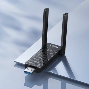 Підсилювач сигналу Wi-Fi ретранслятор Hoco HI34 WiFi6 USB (2 антени) 58641 фото