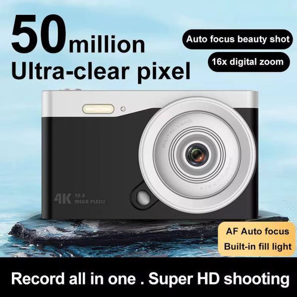 Цифровая фотокамера Q10 LCD 2.7K, Digital Zoom 16x, 48Mp, 4GB to 128GB TF Черный 58101-1 58101-1 фото
