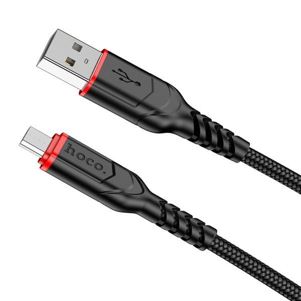 Data Cable Hoco X59 Victory Micro 2.4A 1m Черный 28473 фото