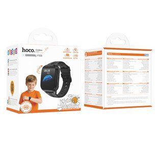 Детские часы Hoco Y108 4G (Поддержка звонка) Черный 67063 фото