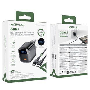 Сетевое зарядное устройство для AceFast A113 GaN PD20W Type-C to Type-C 57766 фото