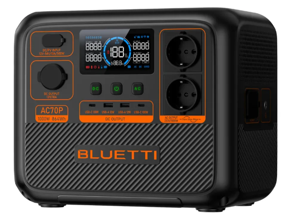 Зарядна станція BLUETTI AC70P Portable Power Station (864Wh) 35646 фото