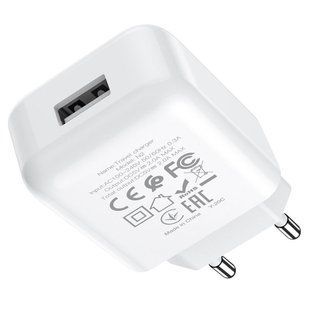 Сетевое зарядное устройство Original Hoco N2 Vigour single 1USB 2.1A Быстрая зарядка Черный 24497 фото
