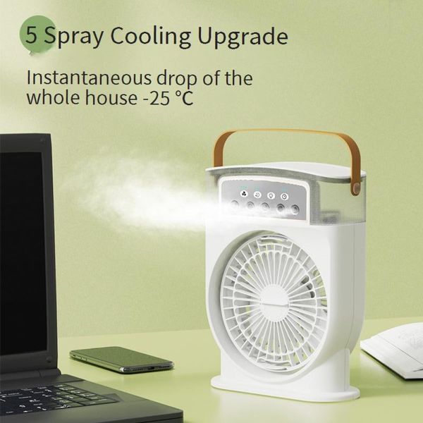 Вентилятор Portable Cold Fan з контейнером для льоду та ароматизатором (з вбуд. акум.) (27,0*20,0см) Білий 48560 фото