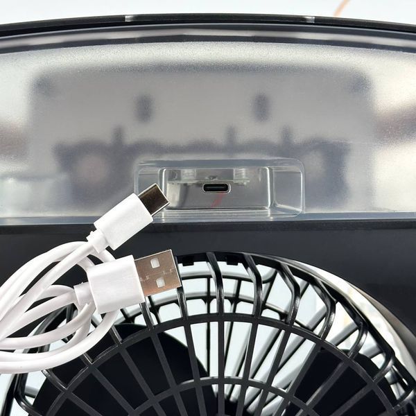 Вентилятор Portable Cold Fan с контейнером для льда и ароматизатором (с встроенным аккумулятором) (27,0*20,0см) Чорный 48560-1 фото