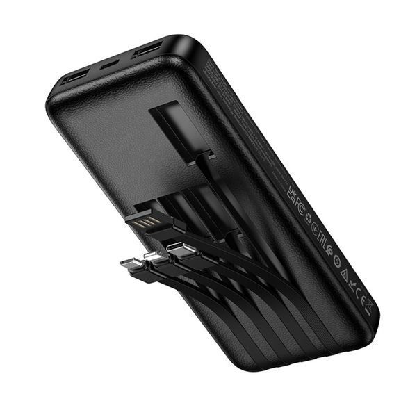 УМБ Power Bank Hoco J163 Wonderful 10000mAh 2A (with cable Type-C+Lightning+USB+Micro) 62929 фото
