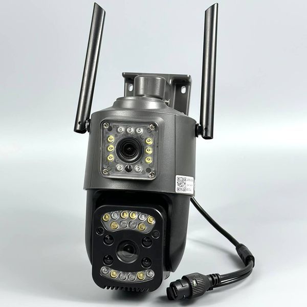 Камера відеоспостереження V380 Pro 2L-V21-4G Sim з 2-ма Lens, поворотна (WiFi, 2K, 4MP) 61981 фото