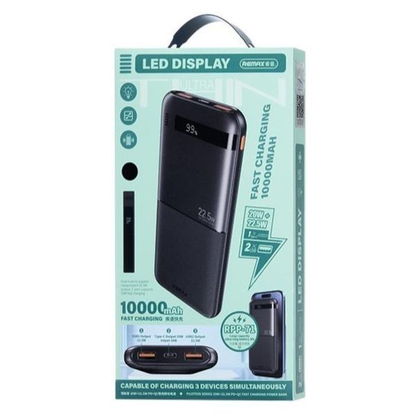 УМБ Power Bank Remax RPP-71 Piloteer Series 10000mAh PD20W+QC22.5W 49283 фото