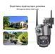 Камера відеоспостереження V380 Pro 2L-V21-4G Sim з 2-ма Lens, поворотна (WiFi, 2K, 4MP) 61981 фото 5