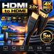 Кабель HDMI to HDMI 2.0V 4K*2K OD8.0 5m 60074 фото 1