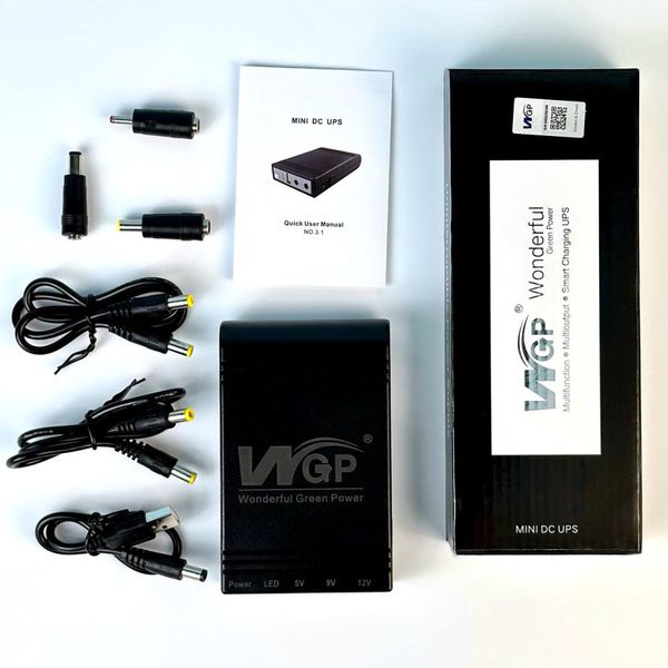 ДЖБ MINI UPS WGP 103A 10400mAh (USB, DC: 9V+12V) 48395 фото