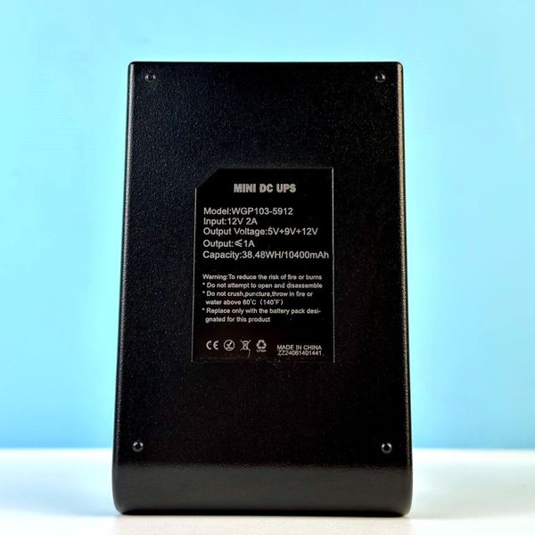 ДЖБ MINI UPS WGP 103A 10400mAh (USB, DC: 9V+12V) 48395 фото