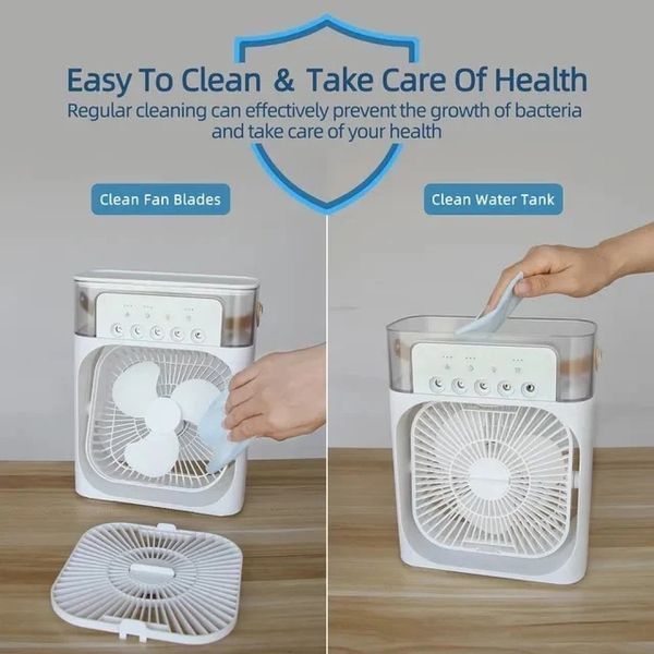Вентилятор AIR COOLER FAN Add perfume з контейнером для льоду (25,5*18,0 см) Чорний 47322-1 фото