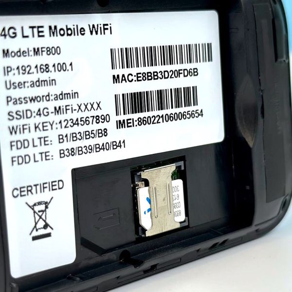 Портативний 4G LTE Advanced Mobile Wi-Fi MF800-5 150Mbps 48329 фото